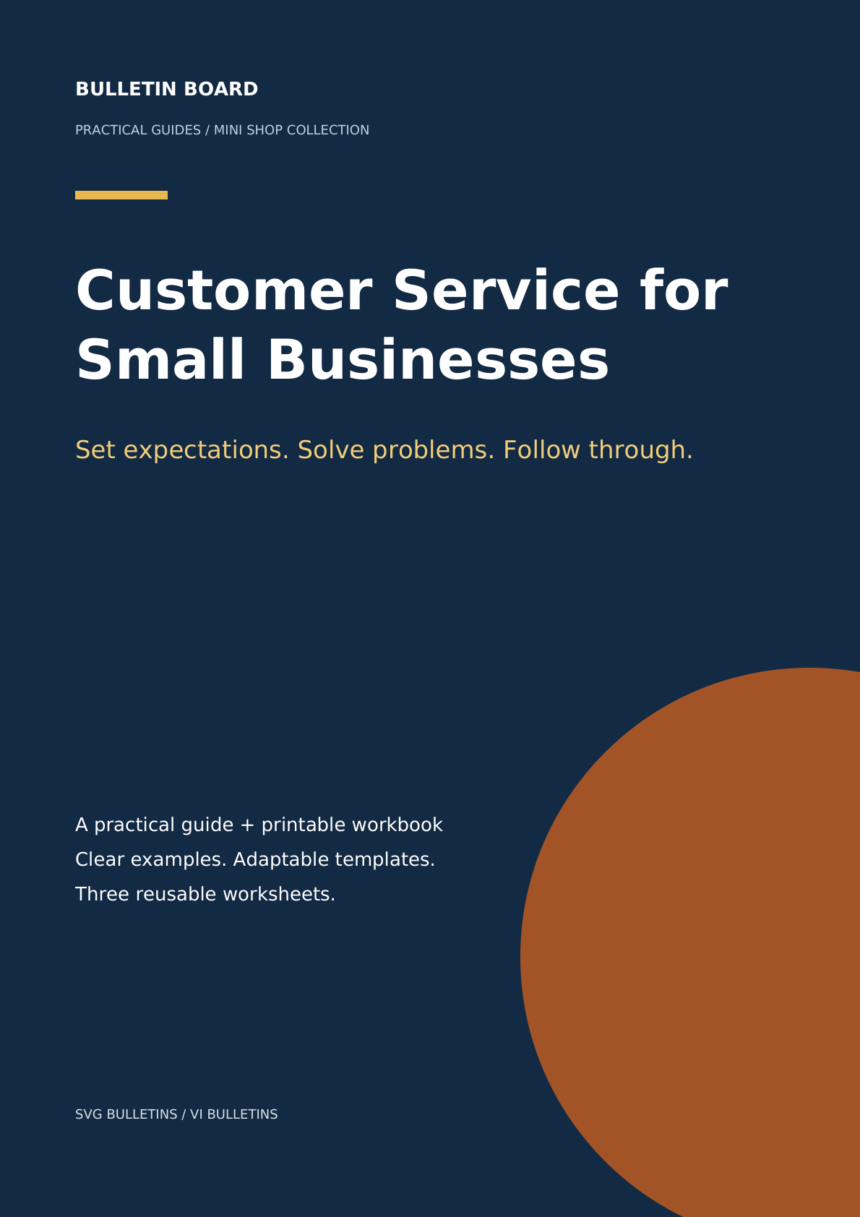 Customer Service for Small Businesses Cover